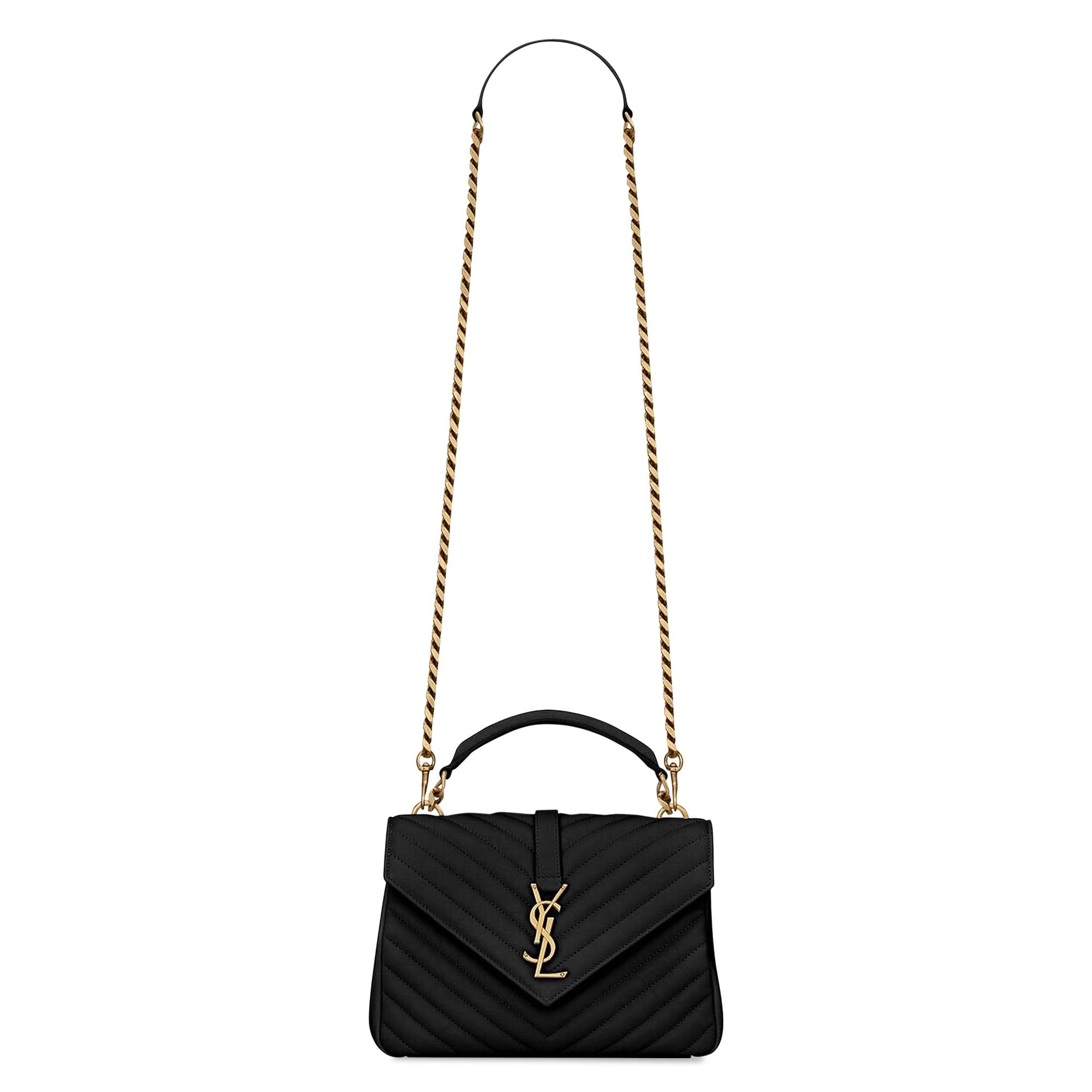 Saint Laurent Medium College Shoulder Bag 'Black' - 1