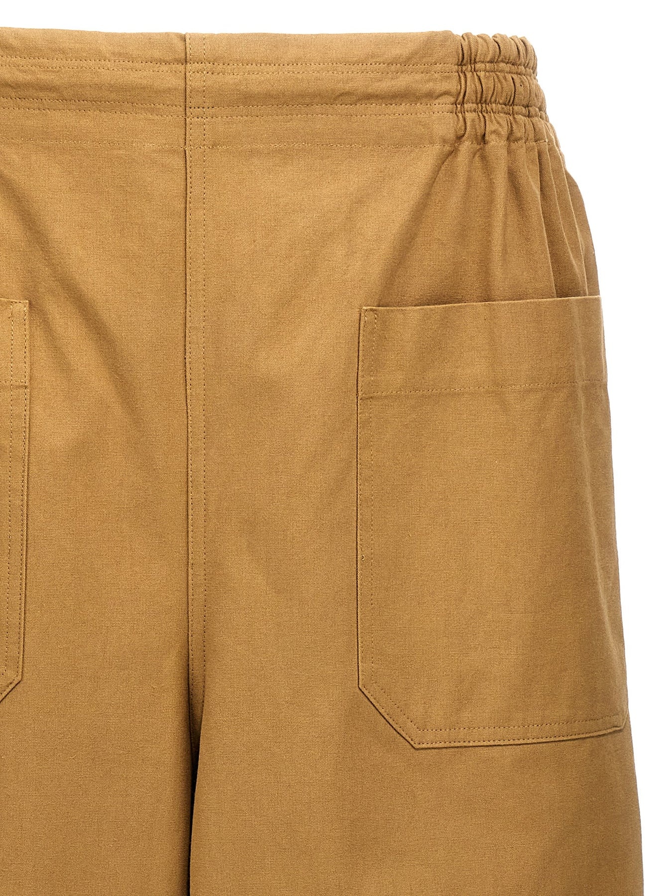 Cotton Trousers Pants Beige - 3