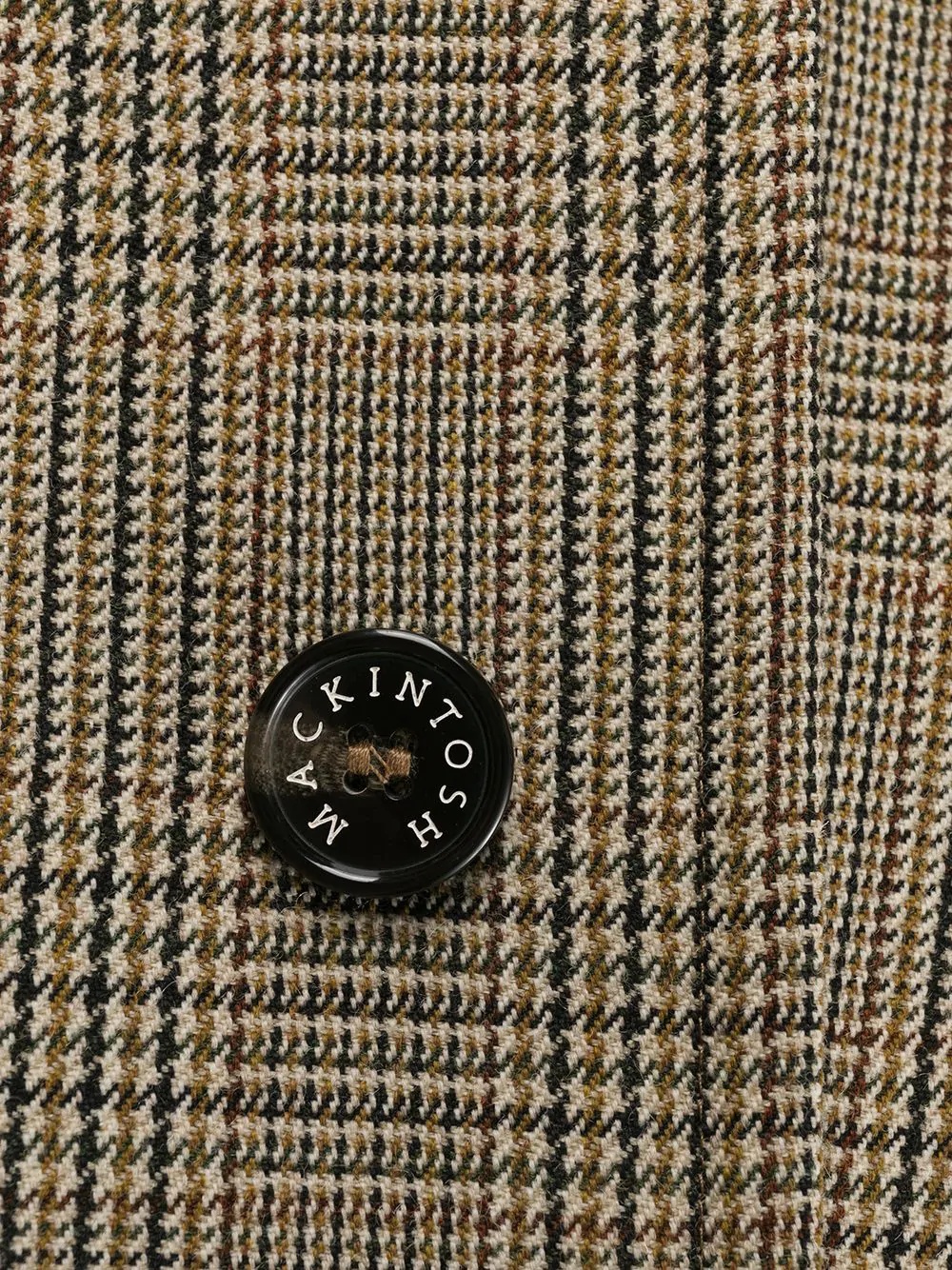 belted houndstooth trench coat - 6