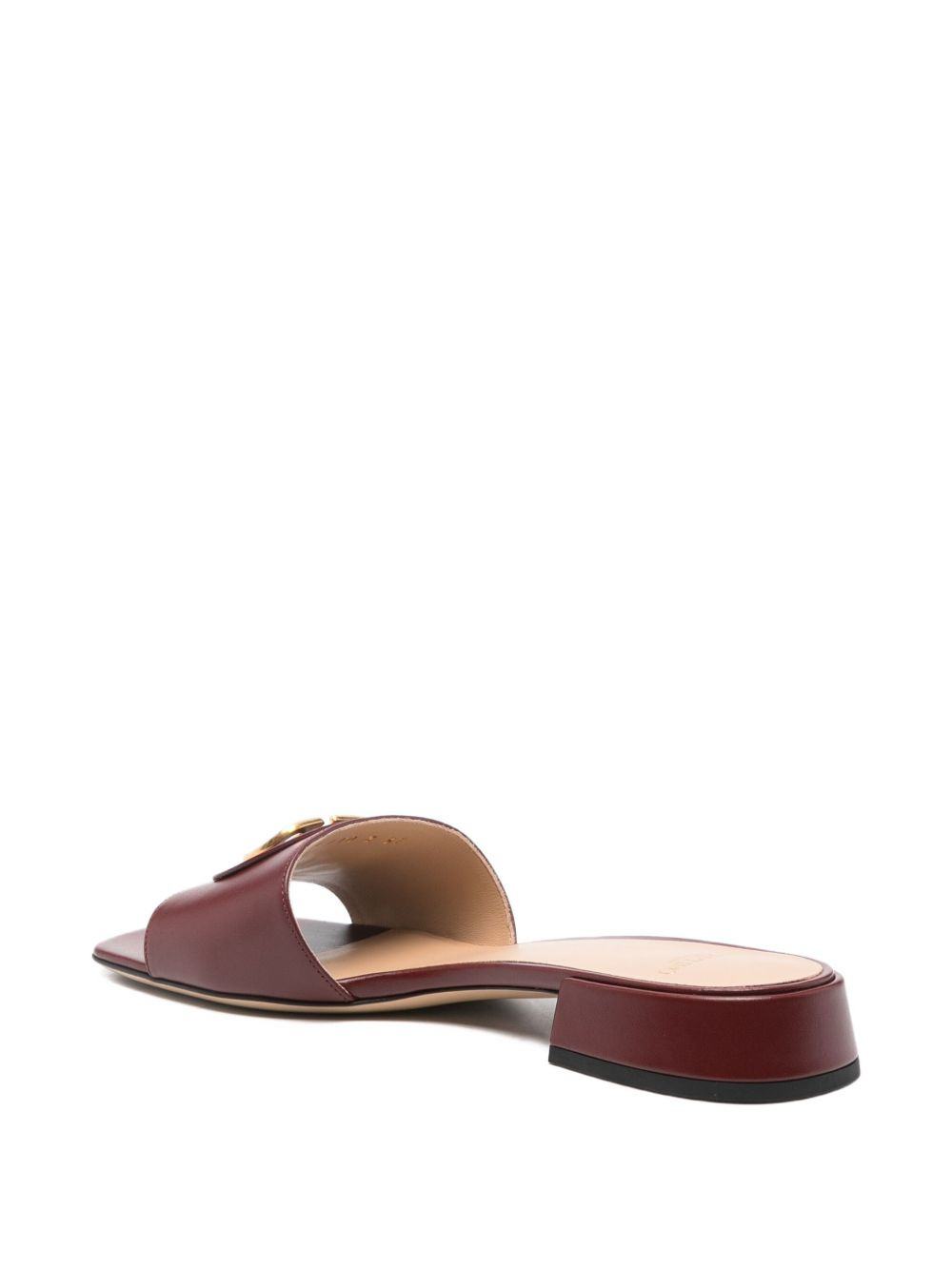 25mm leather V-logo mules - 3