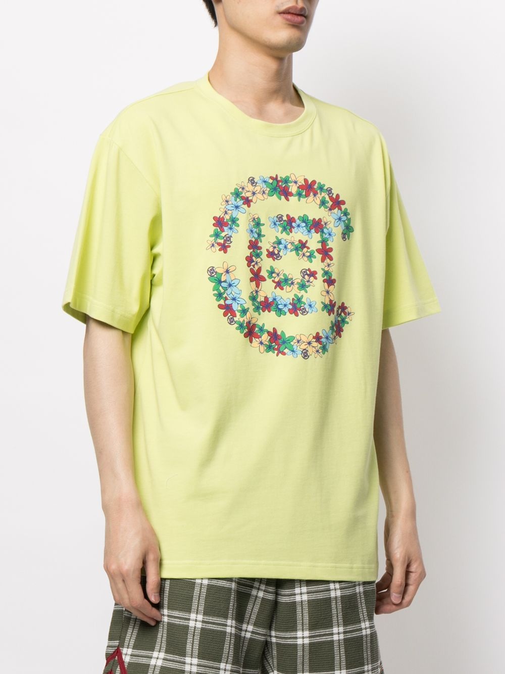 Flowers logo-print T-shirt - 3