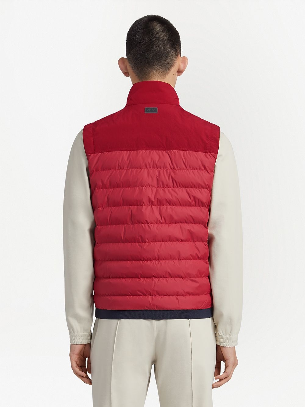 high-neck down gilet - 4