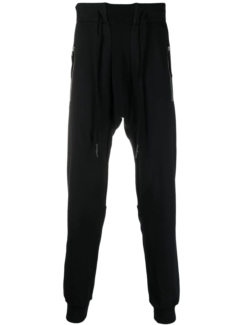 drawstring straight-leg trousers - 1