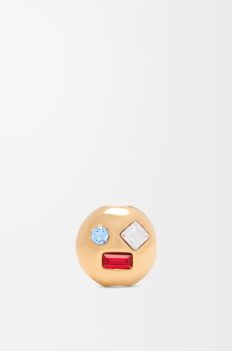 Doll Head pendant in sterling silver and crystals 1