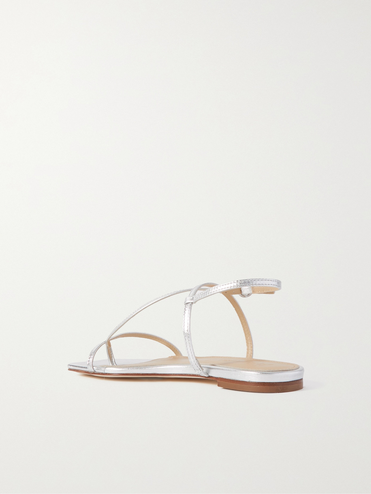 Ella Metallic Leather Sandals - 3