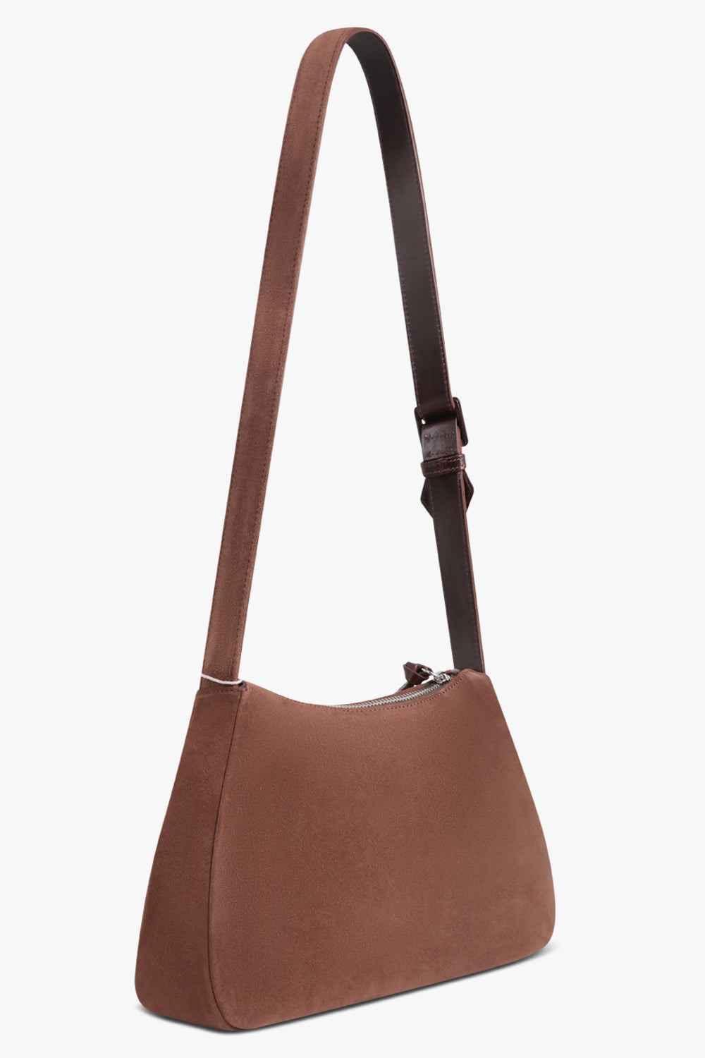 KATE SUEDE SHOULDER BAG | CHOCOLATE BROWN - 2