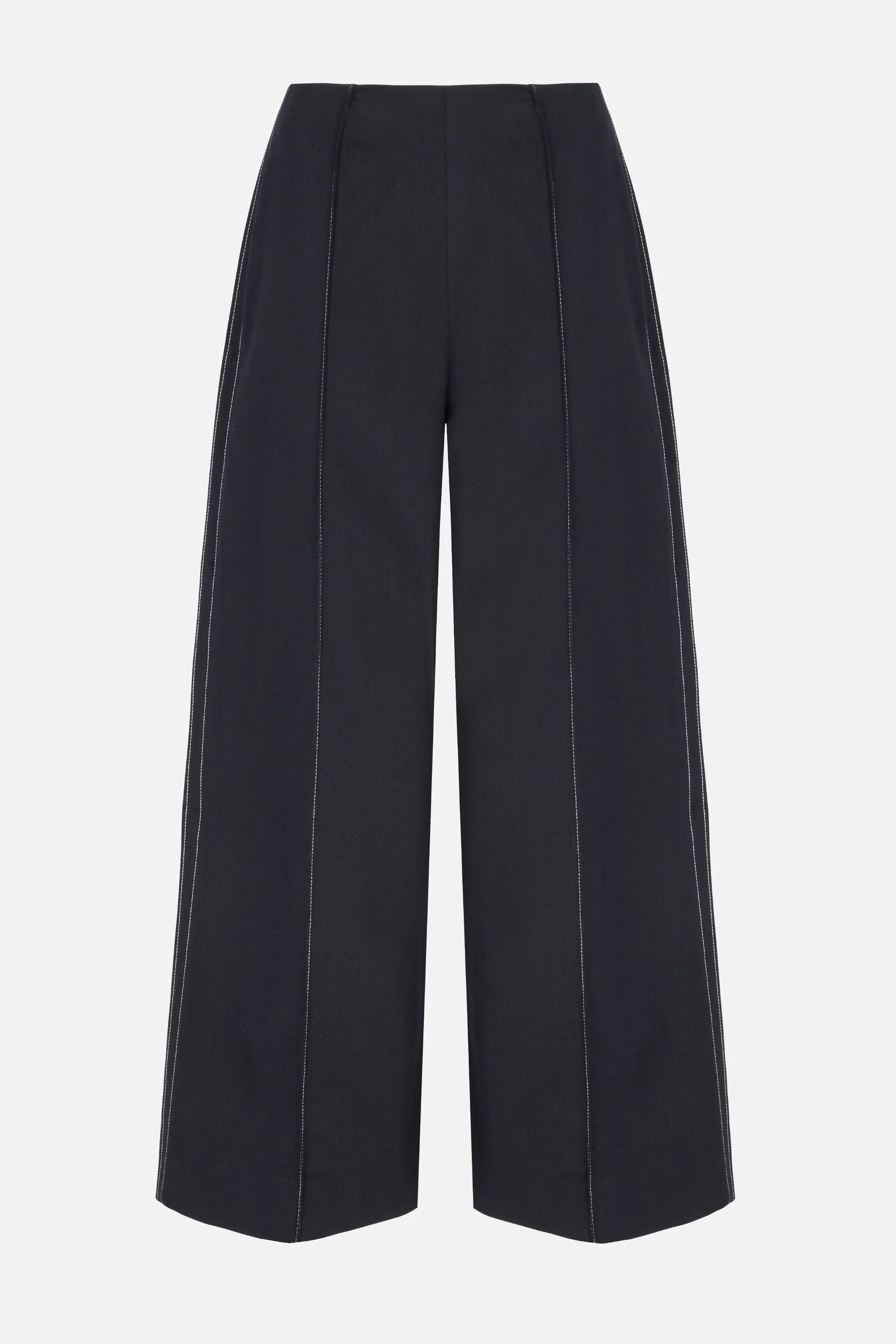 Daffy Trouser in Black Denim - 1