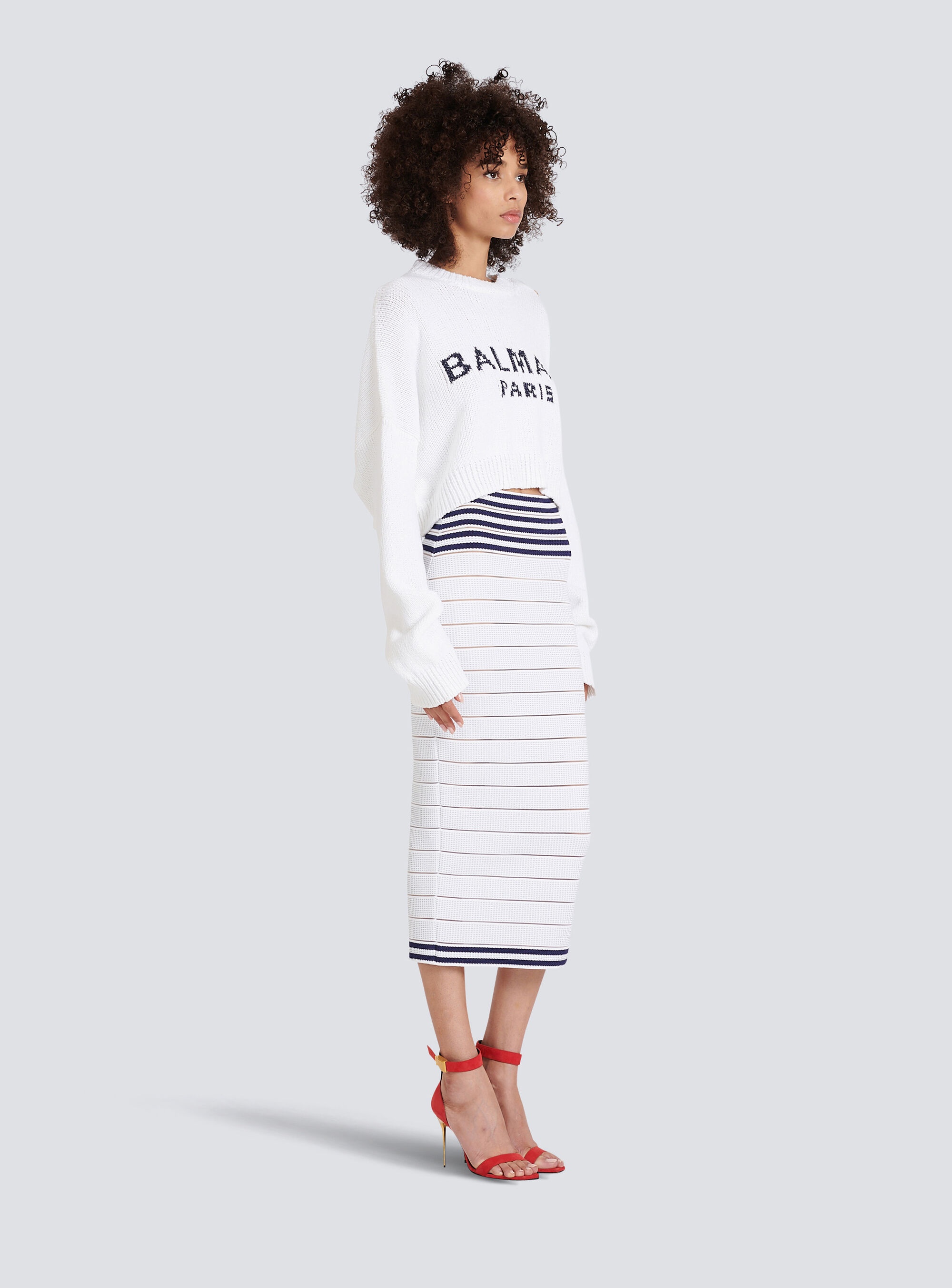HIGH SUMMER CAPSULE - Mid-length knit skirt - 5