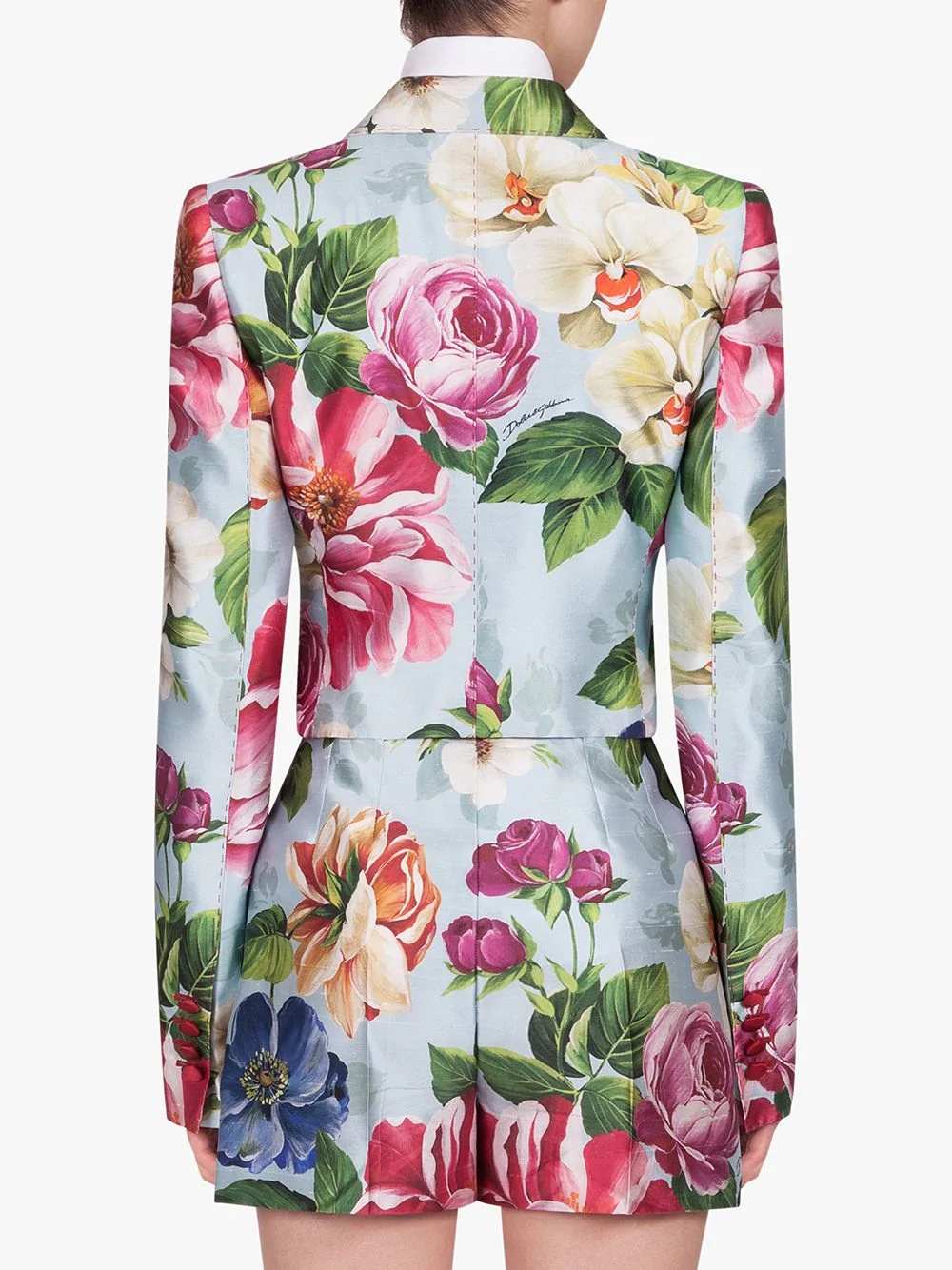 floral-print Spencer jacket - 4