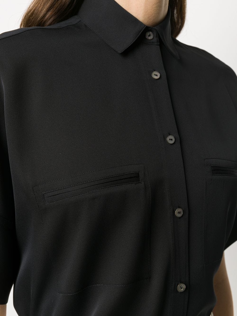 short sleeve jetted pocket shirt - 5