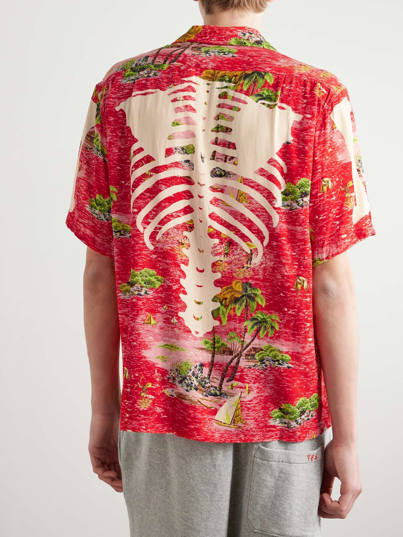 Aloha Convertible-Collar Printed Woven Shirt - 4