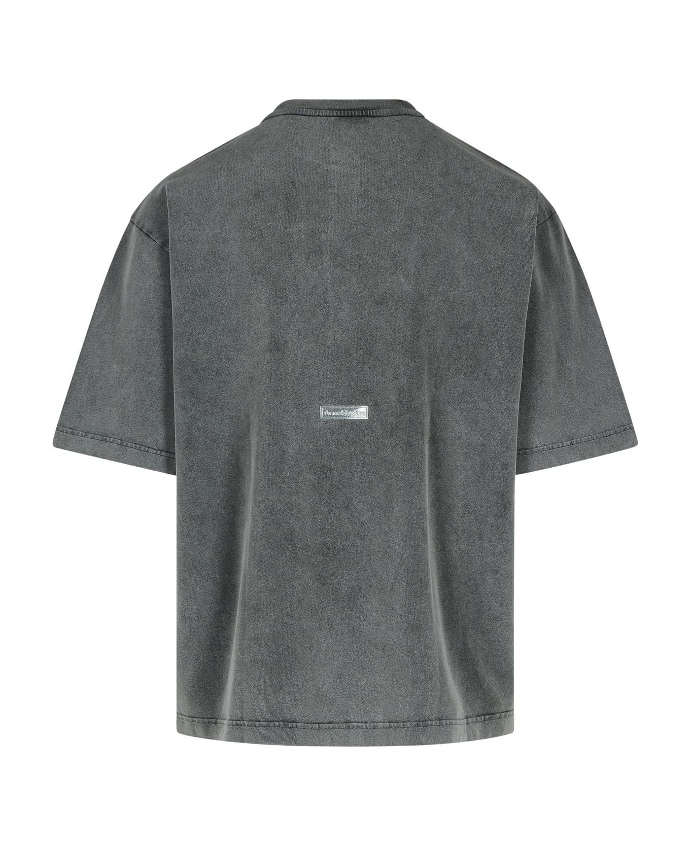 Gray Cotton T-shirt - 3