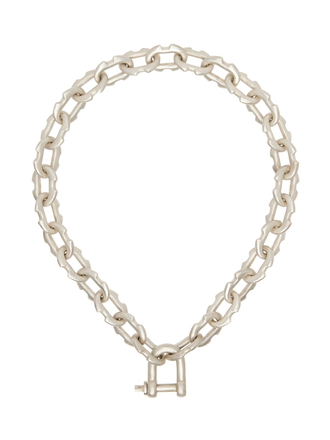 Silver Extra Small Deco Link Choker - 1