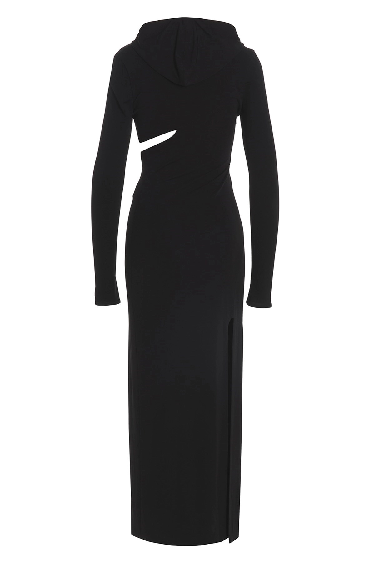 Long cut-out hooded dress - 3