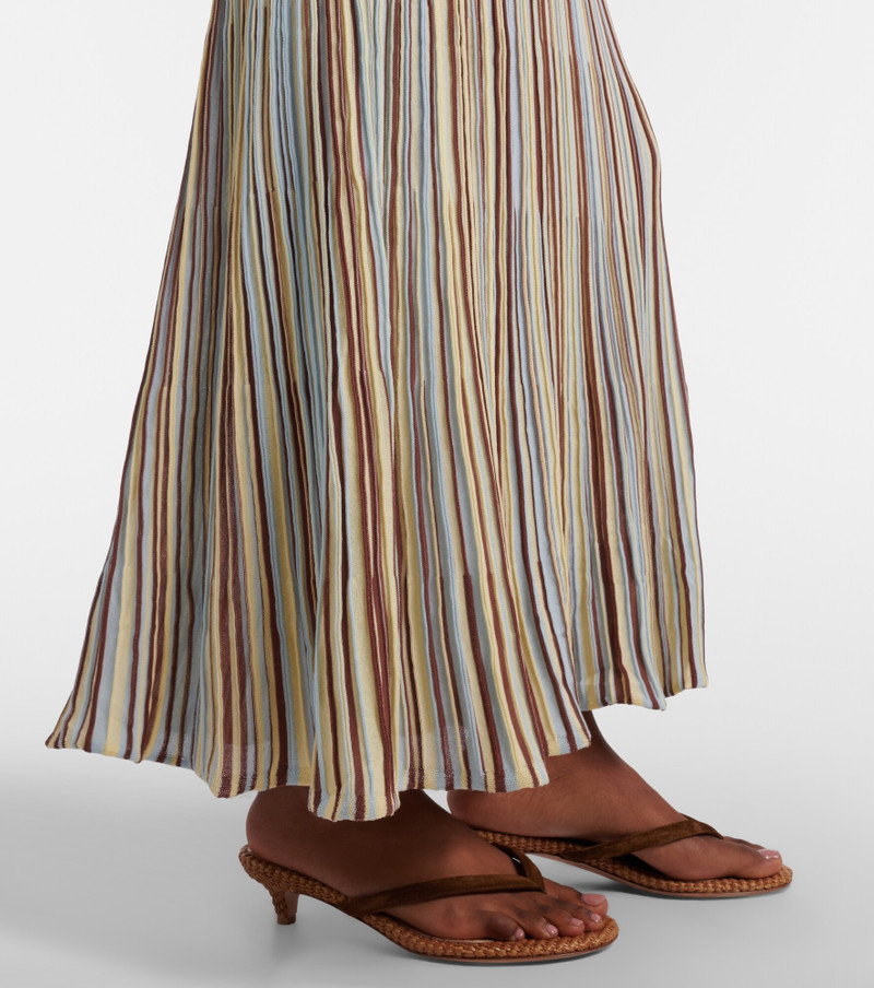 Citara striped cotton-blend maxi dress 6