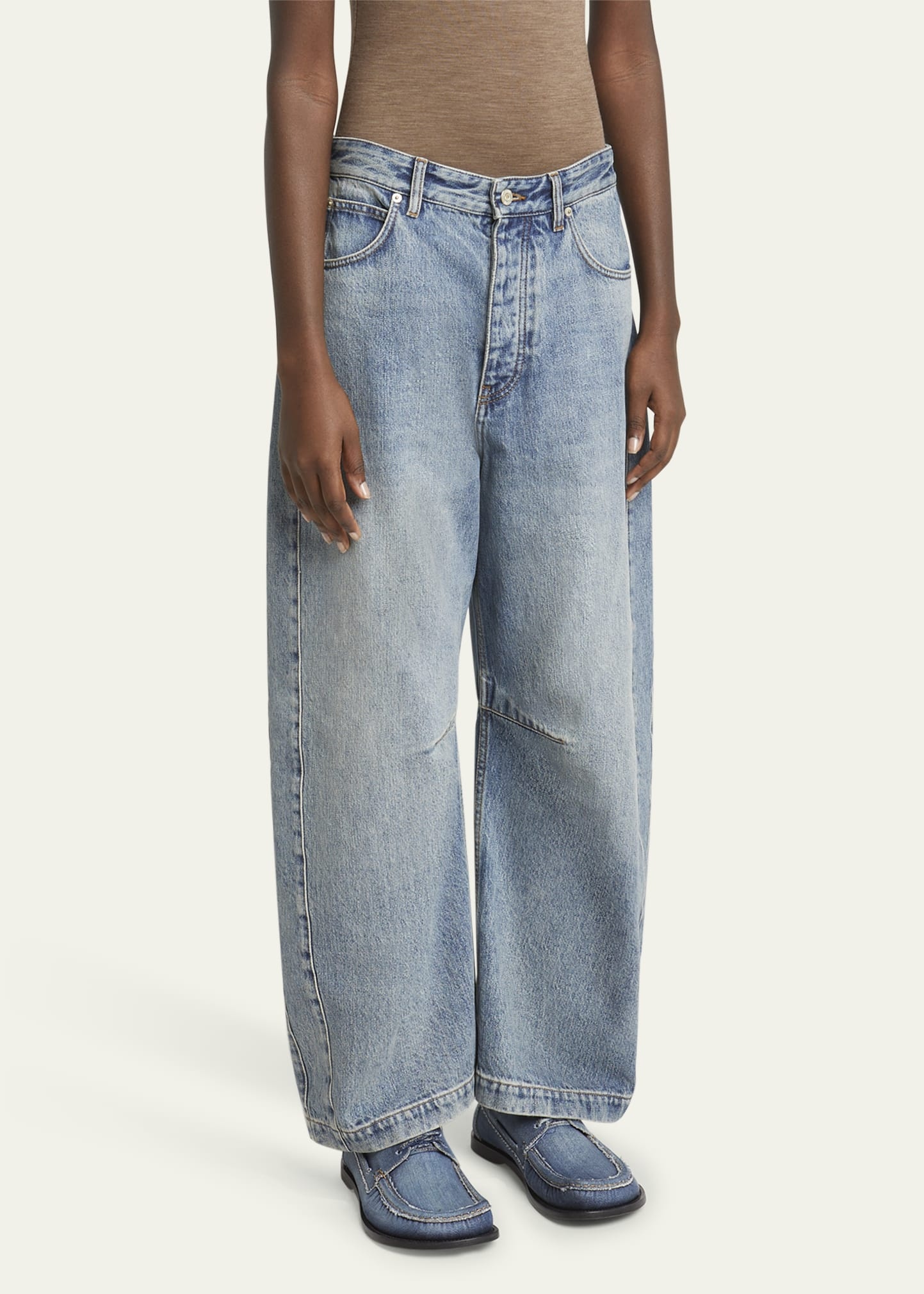 Anagram Barrel Leg Jeans - 4