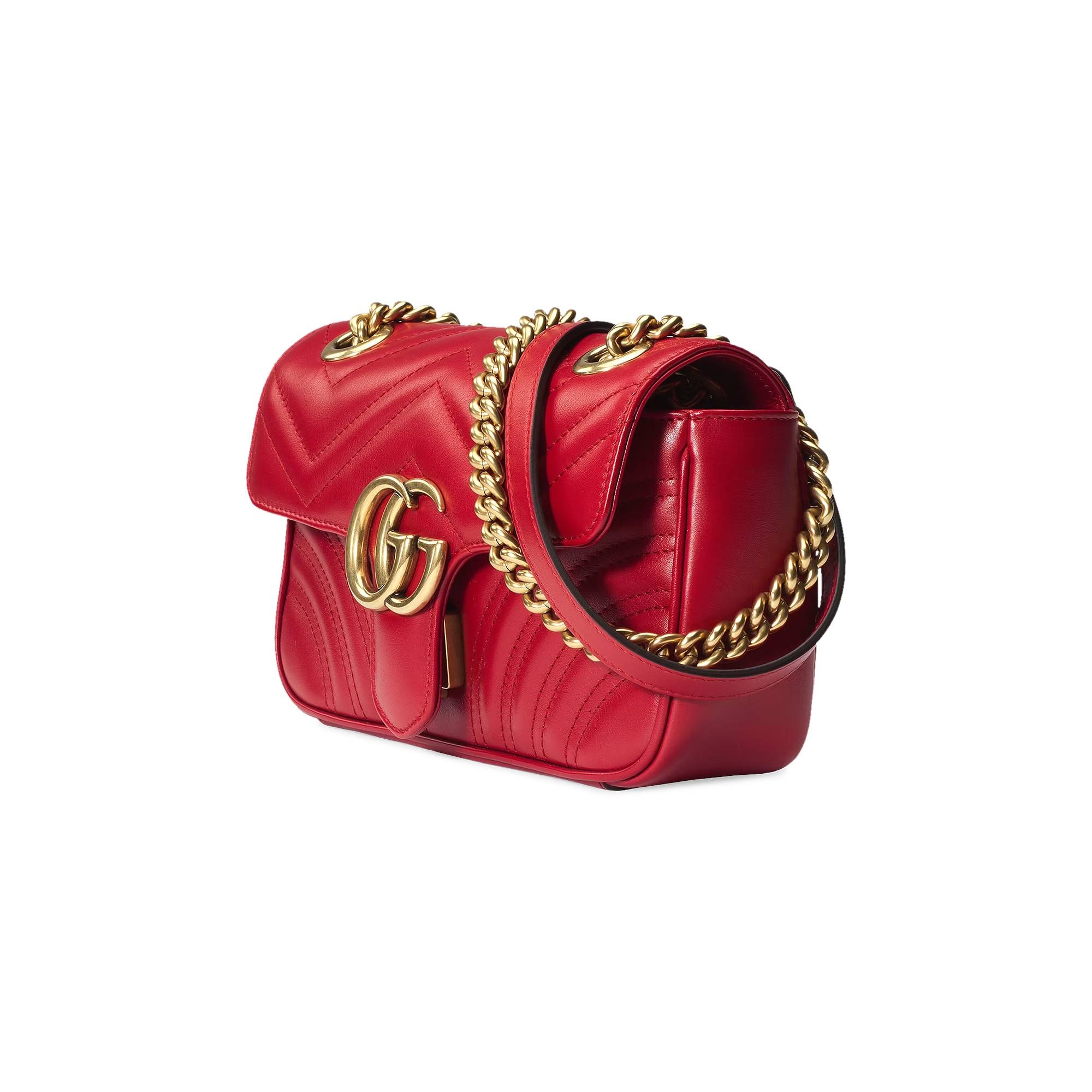 Gucci GG Marmont Matelassé Mini Bag 'Red' - 2