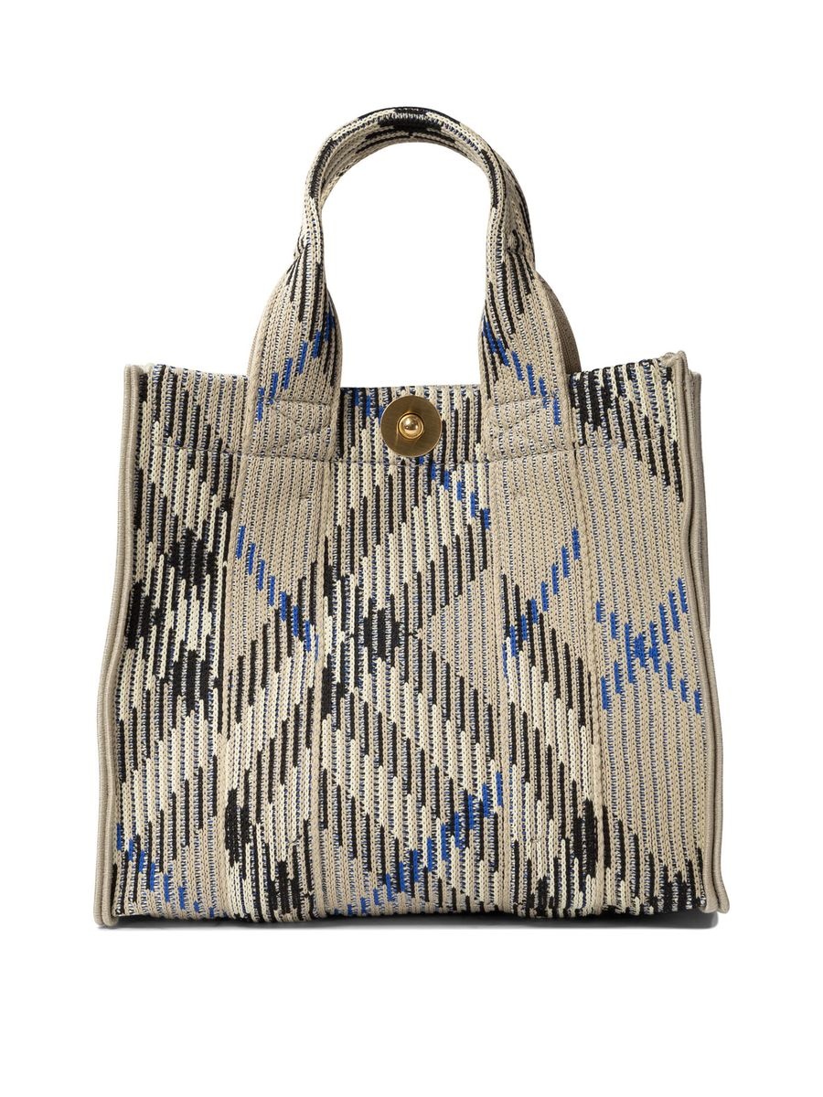 Burberry "Mini Check" Knitted Tote - 1