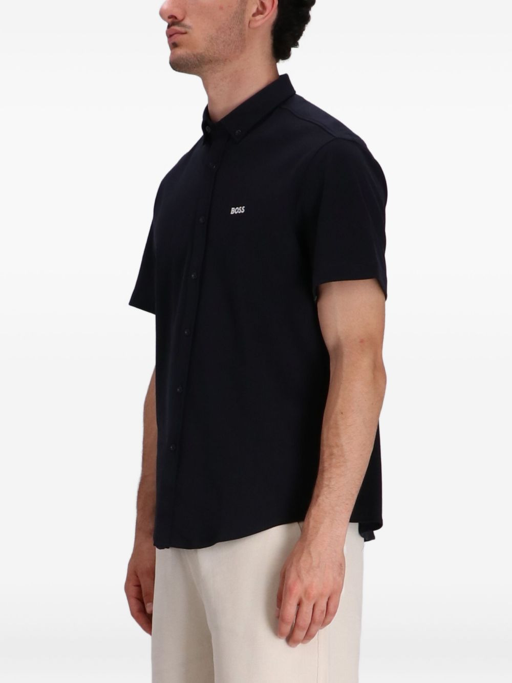 button-up short-sleeved shirt - 3