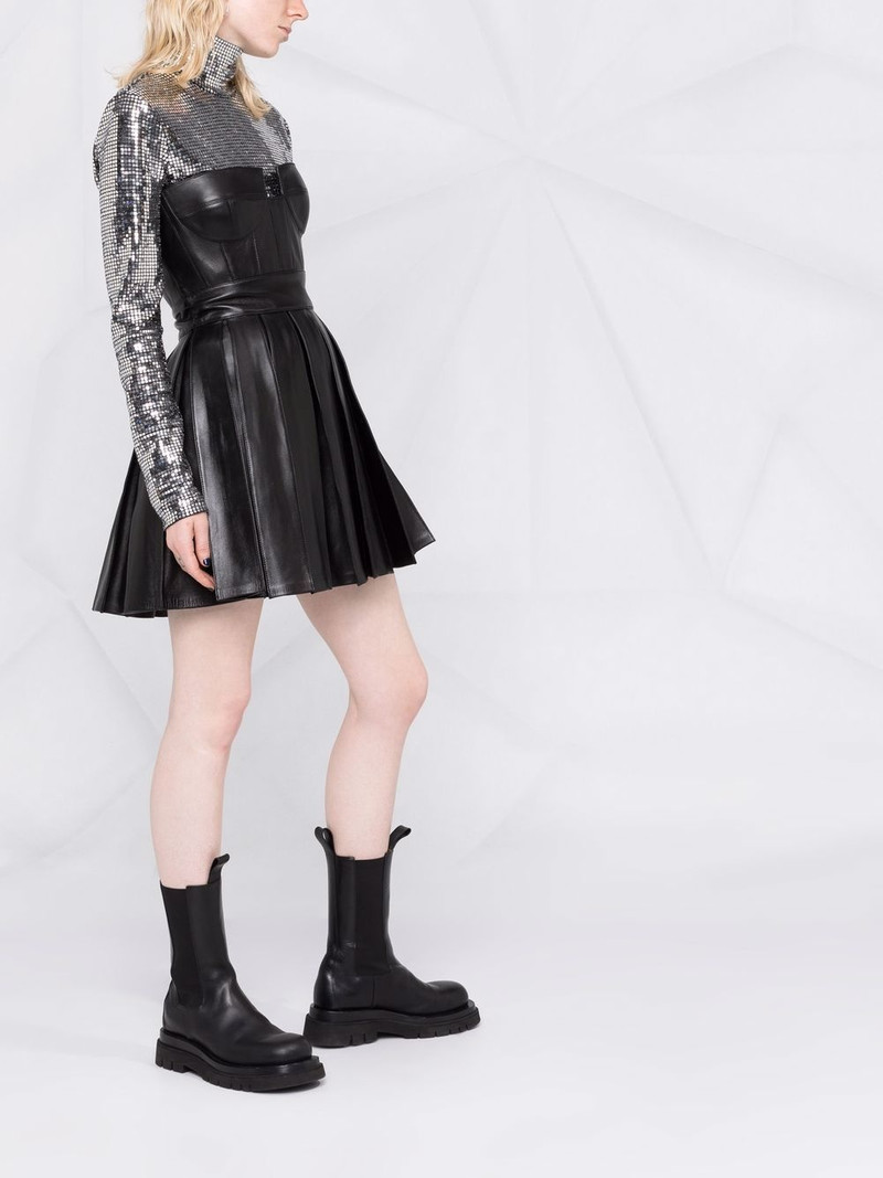 cutout detail flared minidress 6