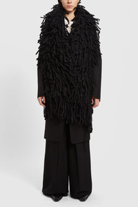 Ann demeulemeester フリンジ付き ブロークンストール Ann demeulemeester フリンジ付き ブロークンストール
