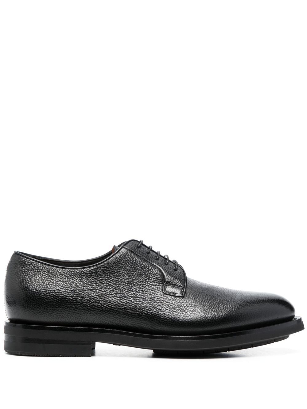 almond-toe leather derby shoes - 1