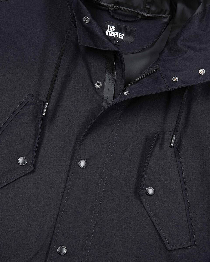 WATER-REPELLENT PARKA WITH NAVY HOOD 7