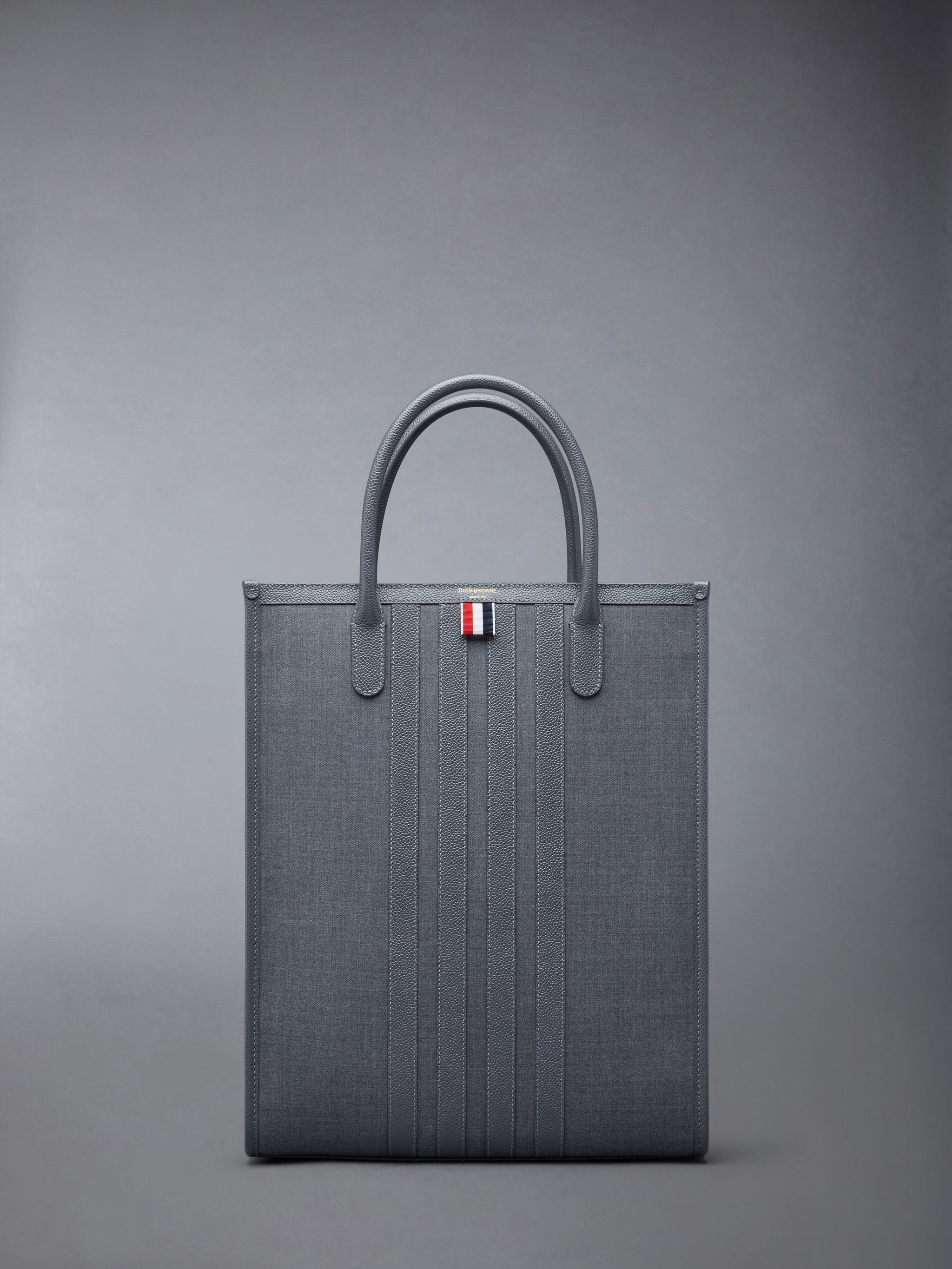 4-Bar-stripes vertical tote bag - 1