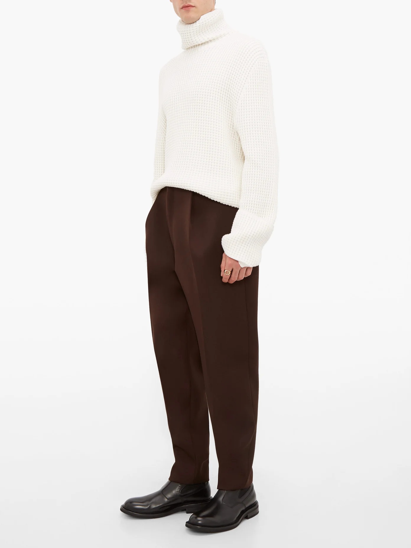 Tailored wool slim-leg trousers - 2