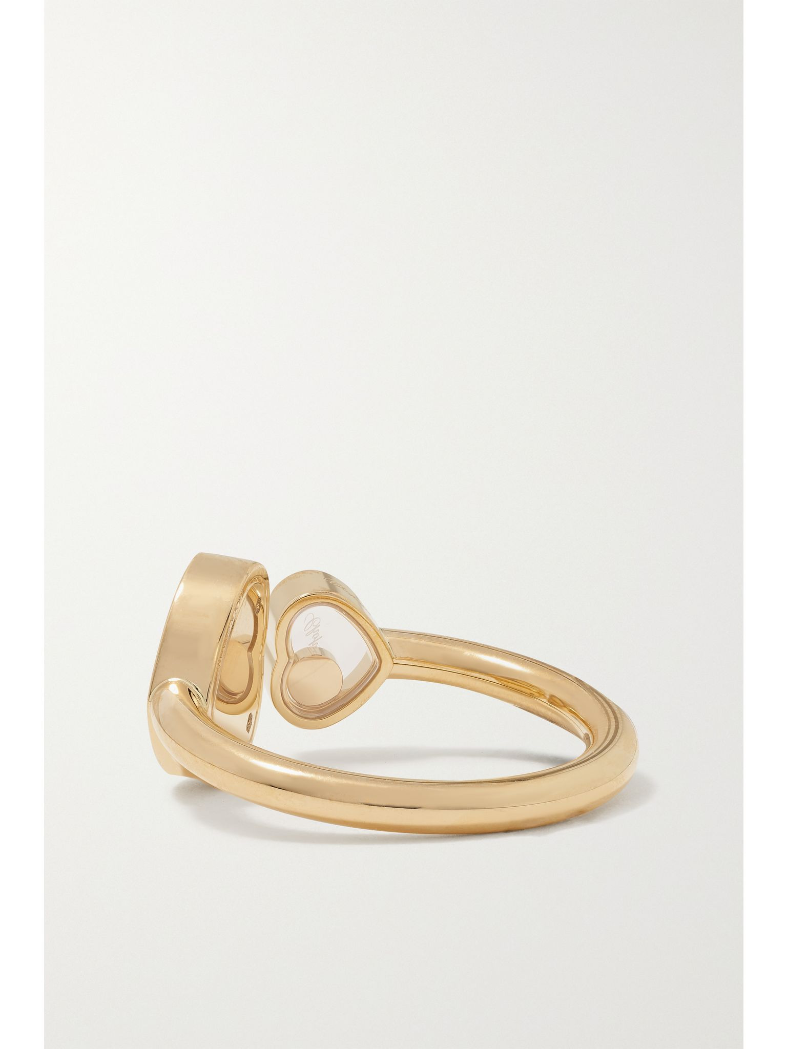 Happy Hearts 18-karat gold diamond ring Gold - 3