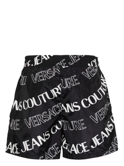 VERSACE JEANS COUTURE logo-print swim shorts outlook