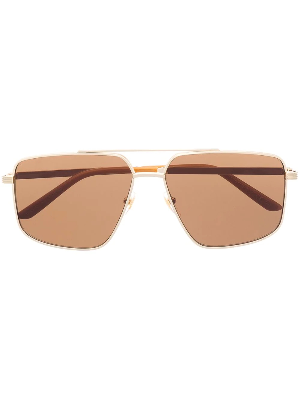 navigator-frame logo sunglasses - 1