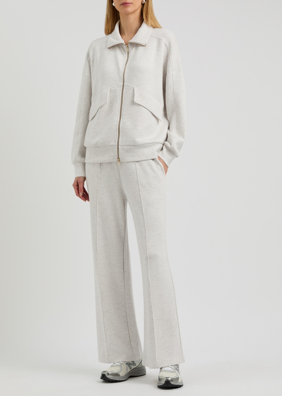 Varley Ivory The Wide Leg Stretch-jersey Sweatpants UK14 / L - 4