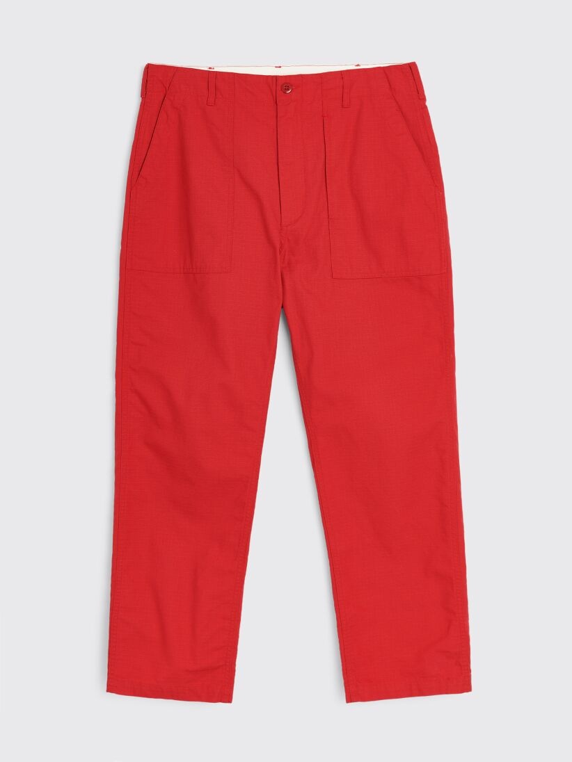 ENGINEERED GARMENTS FATIGUE PANT RED COTTON RIPSTOP - 1