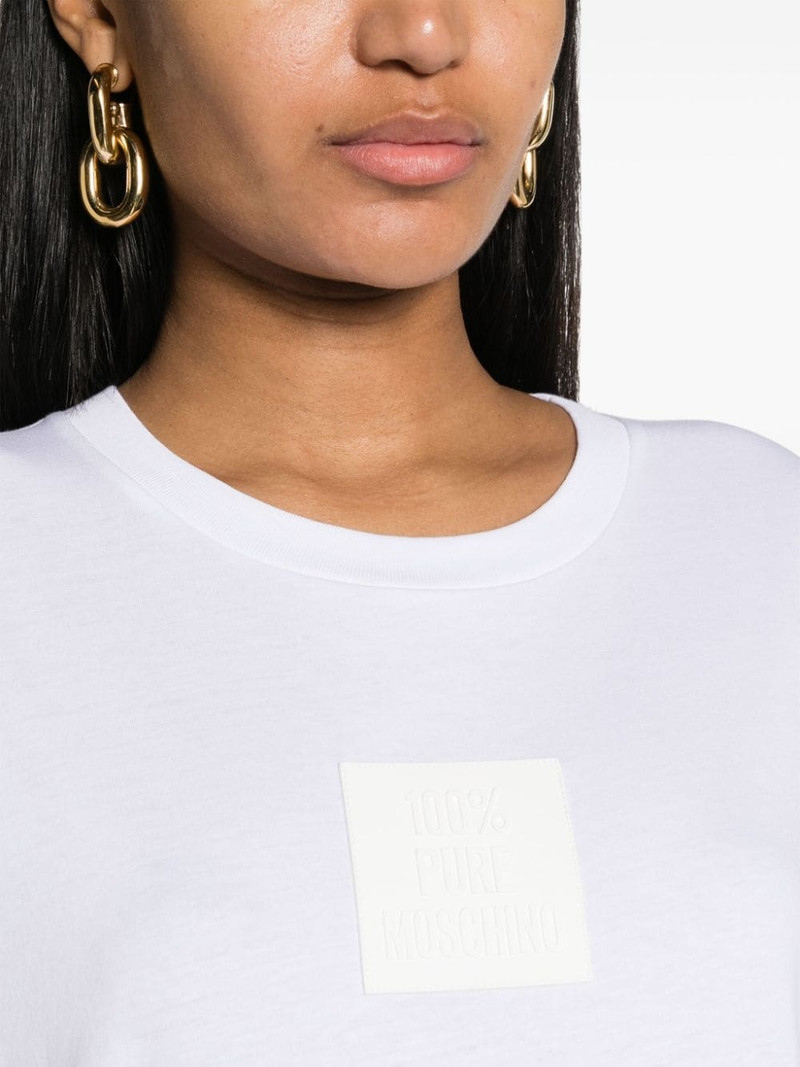 logo-patch organic cotton T-shirt 5