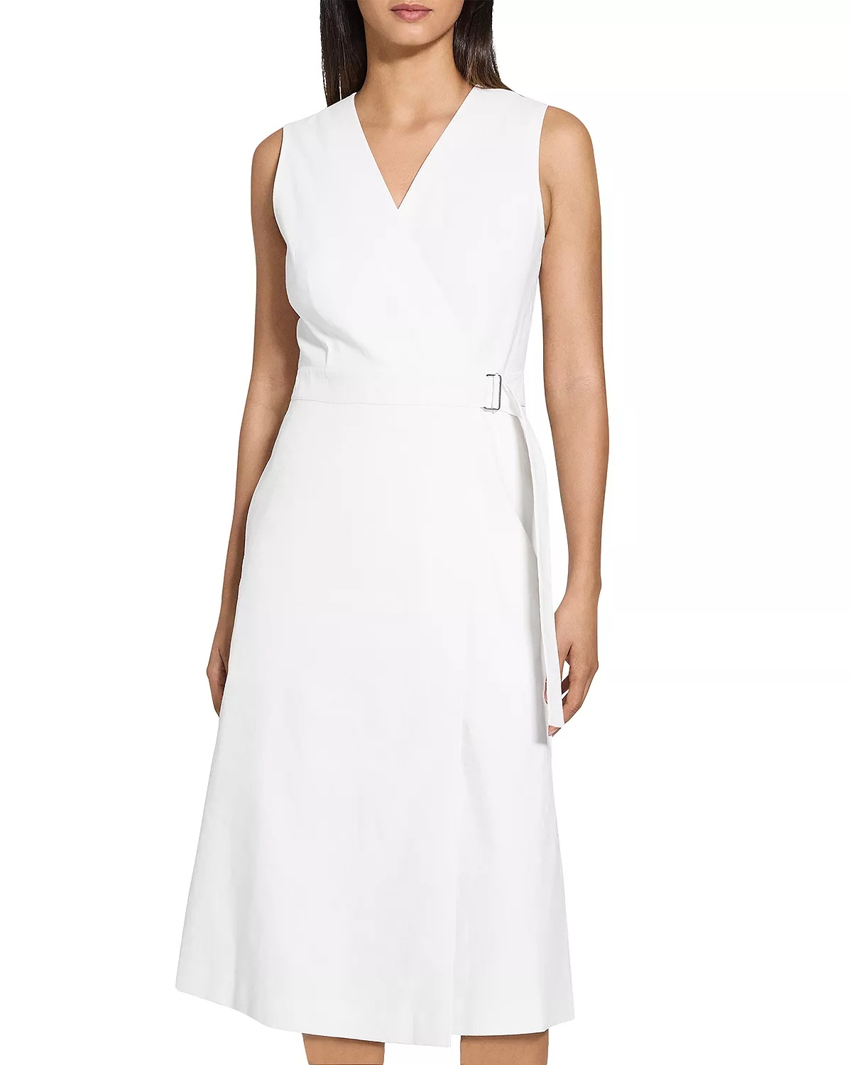 Buckled Wrap Dress - 4