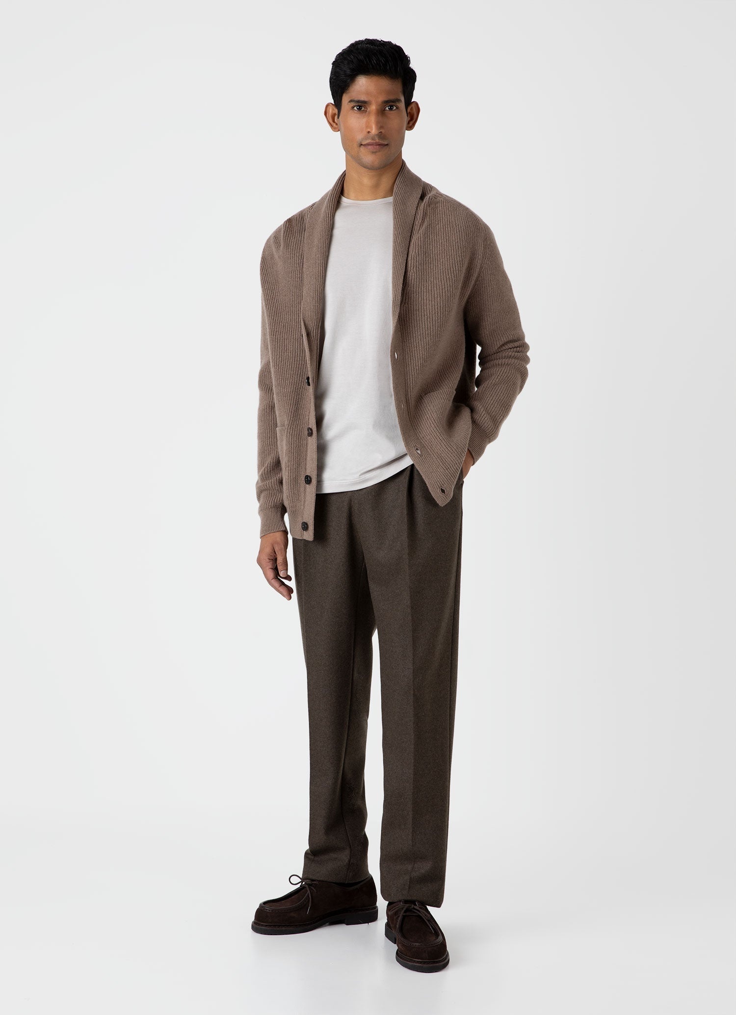 Shawl Neck Cardigan - 3