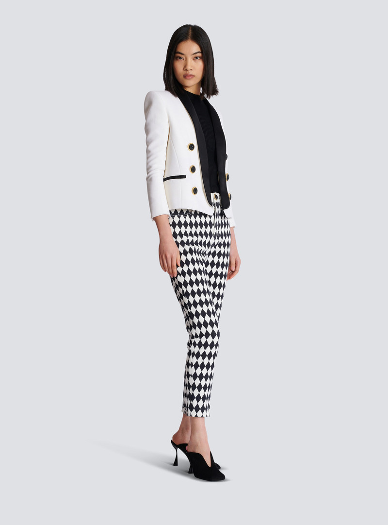Two-tone edge-to-edge jacket with 6 buttons 3