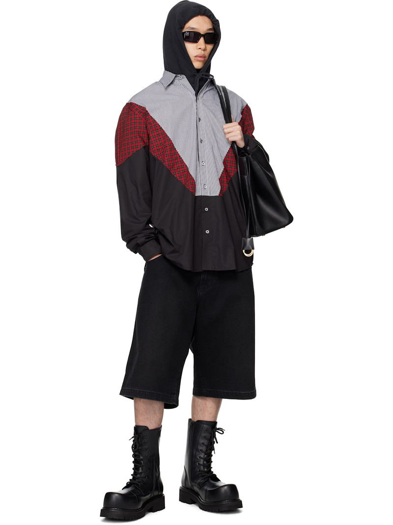 VETEMENTS Black & Red Tracksuit Shirt outlook