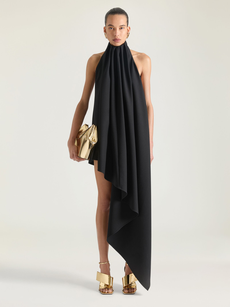 Givenchy ASYMMETRIC HALTERNECK DRESS IN WOOL outlook
