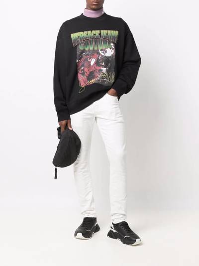 VERSACE JEANS COUTURE logo print sweatshirt outlook