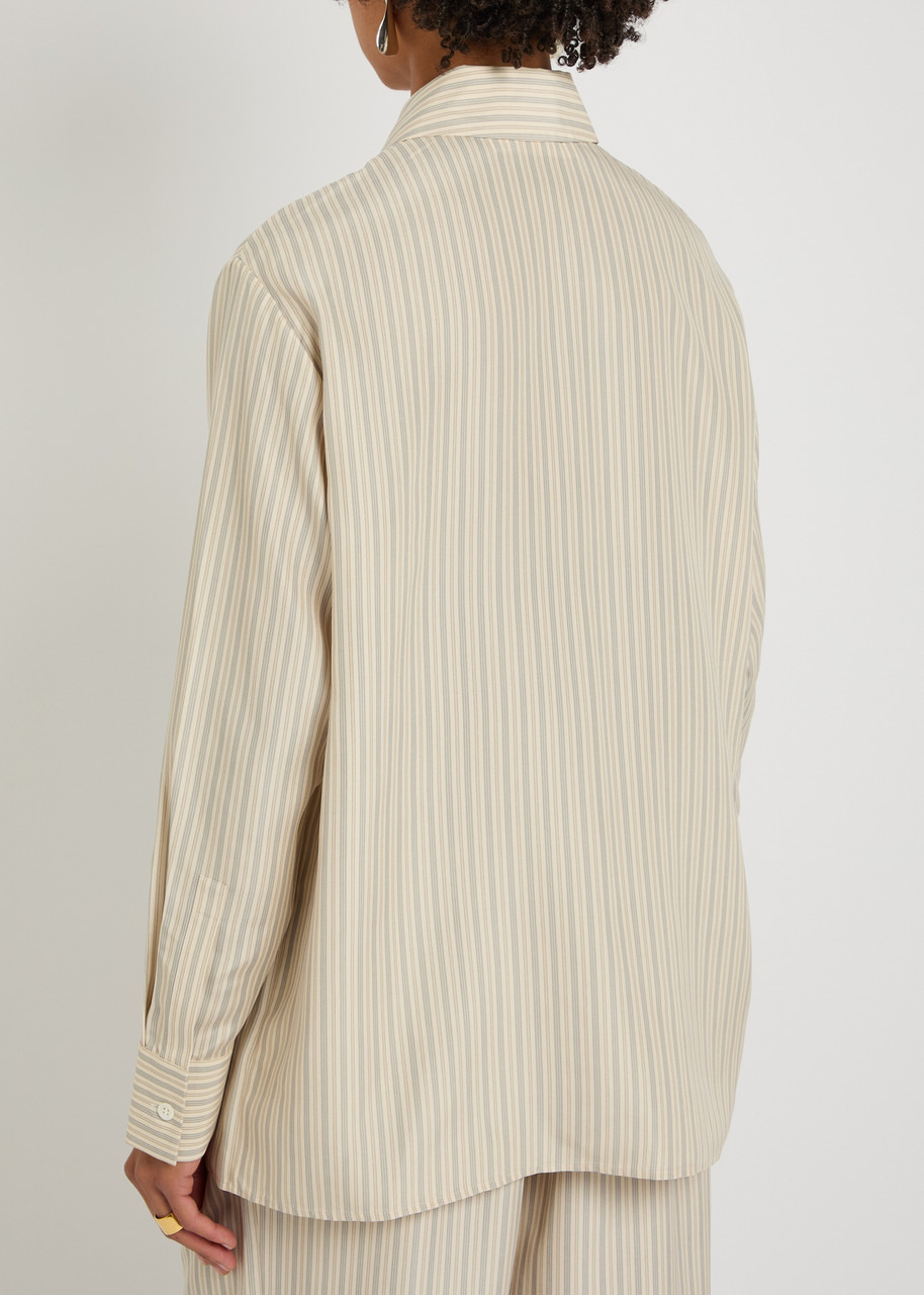 Rohe Striped Silk-chiffon Shirt - 3