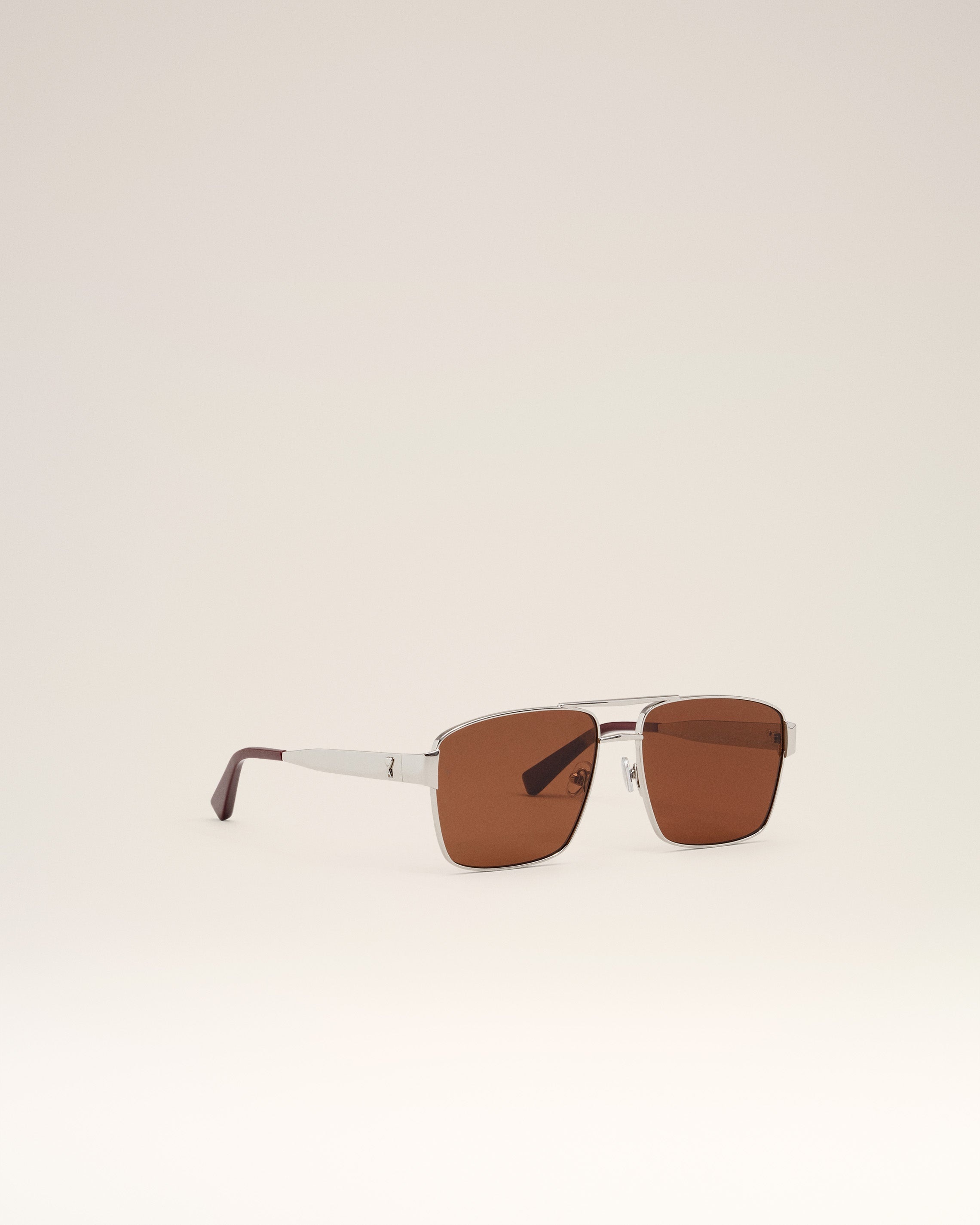 SILVER STAINLESS STEEL 75007 SUNGLASSES - 3