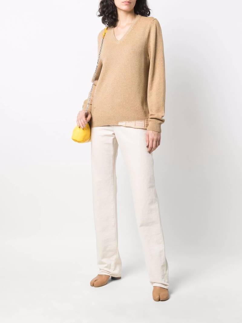 Maison Margiela knitted V-neck jumper outlook