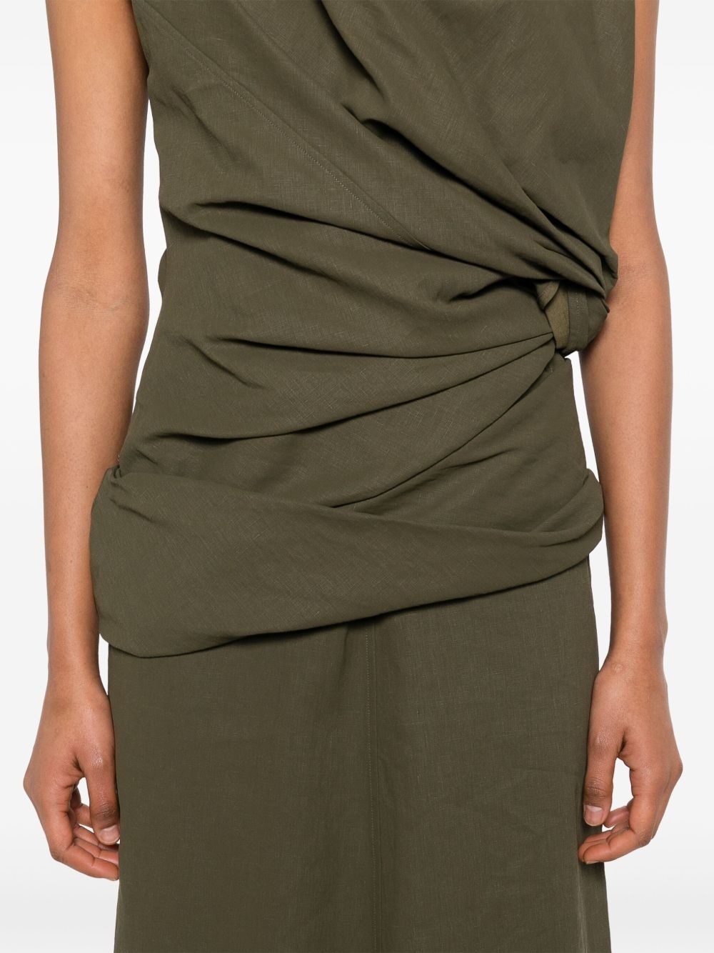 draped maxi dress - 5