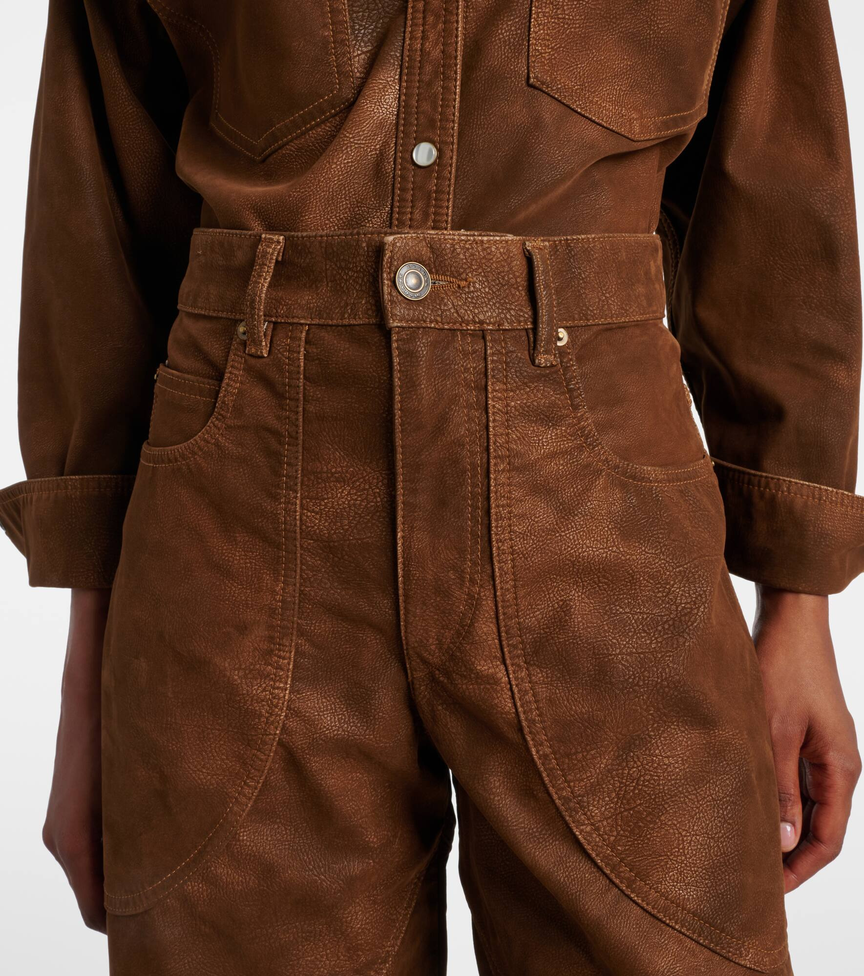 Kelvina faux leather pants - 4