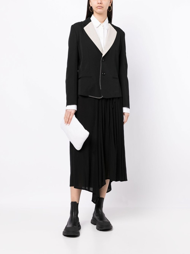 Y's single-breasted wool blazer outlook