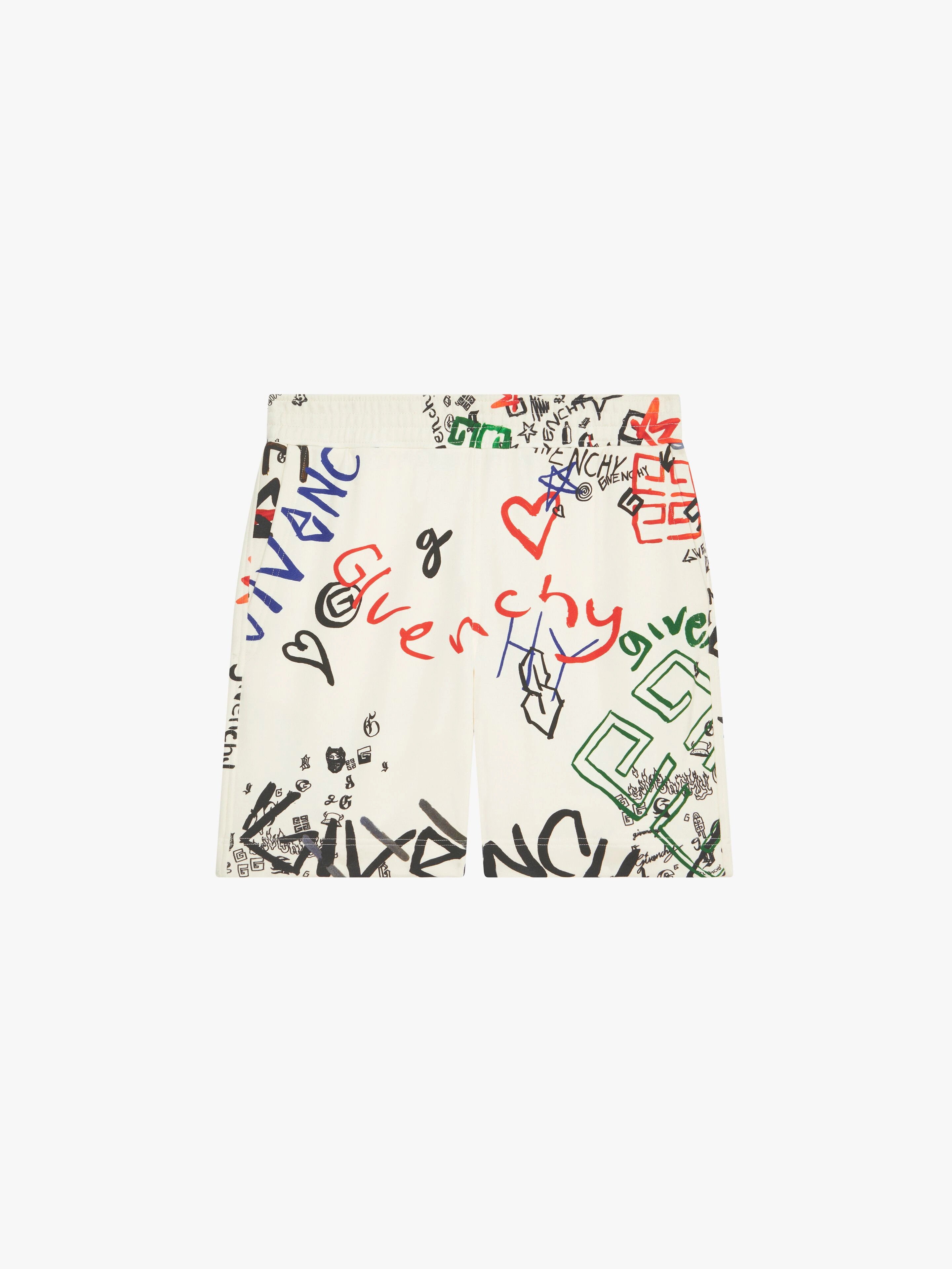 BERMUDA SHORTS IN PRINTED FLEECE - 1