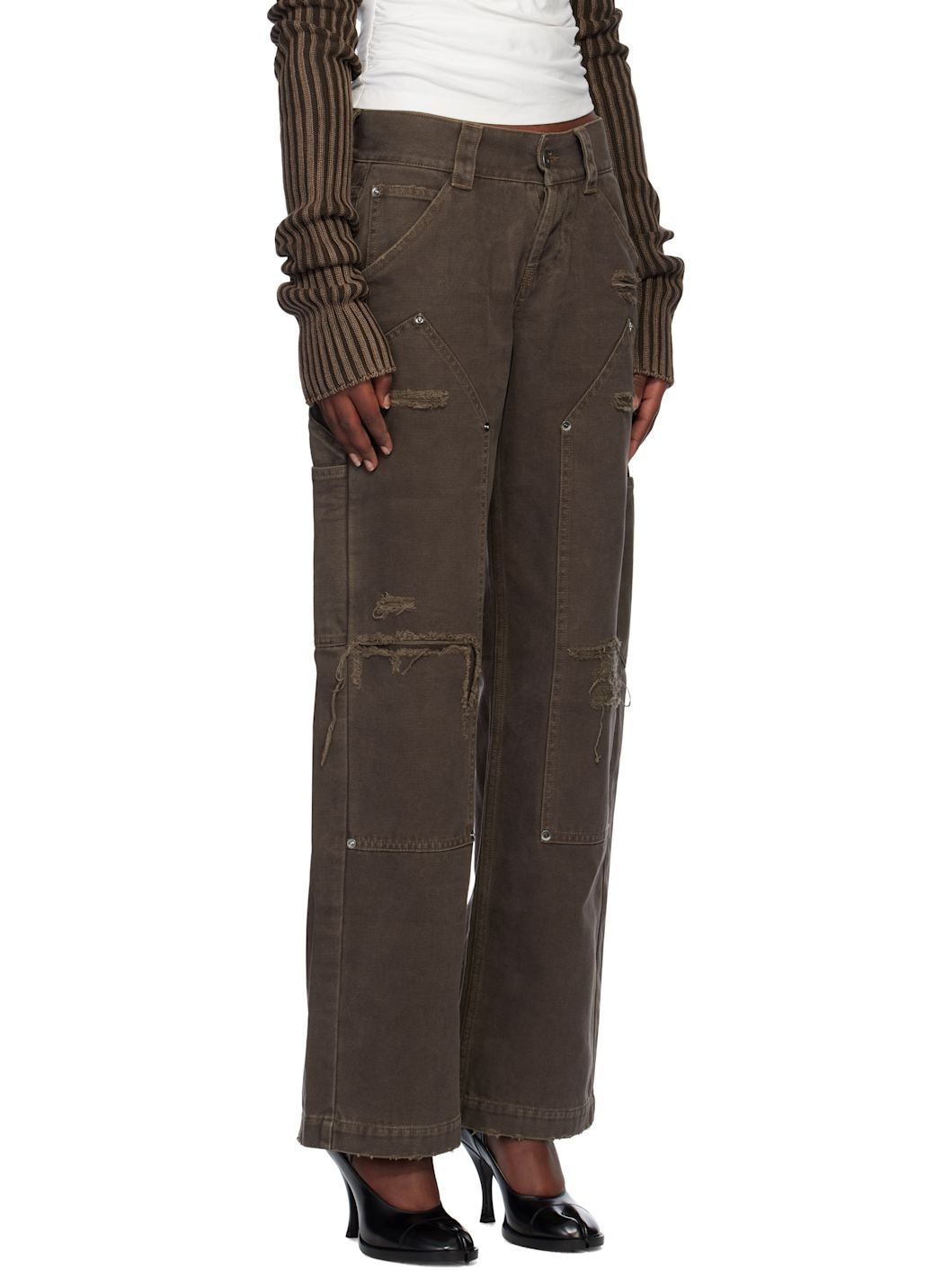 Brown Workwear Trousers - 2