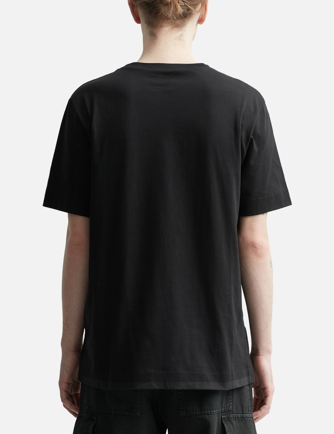 hardware-embellished collar cotton T-shirt - 7